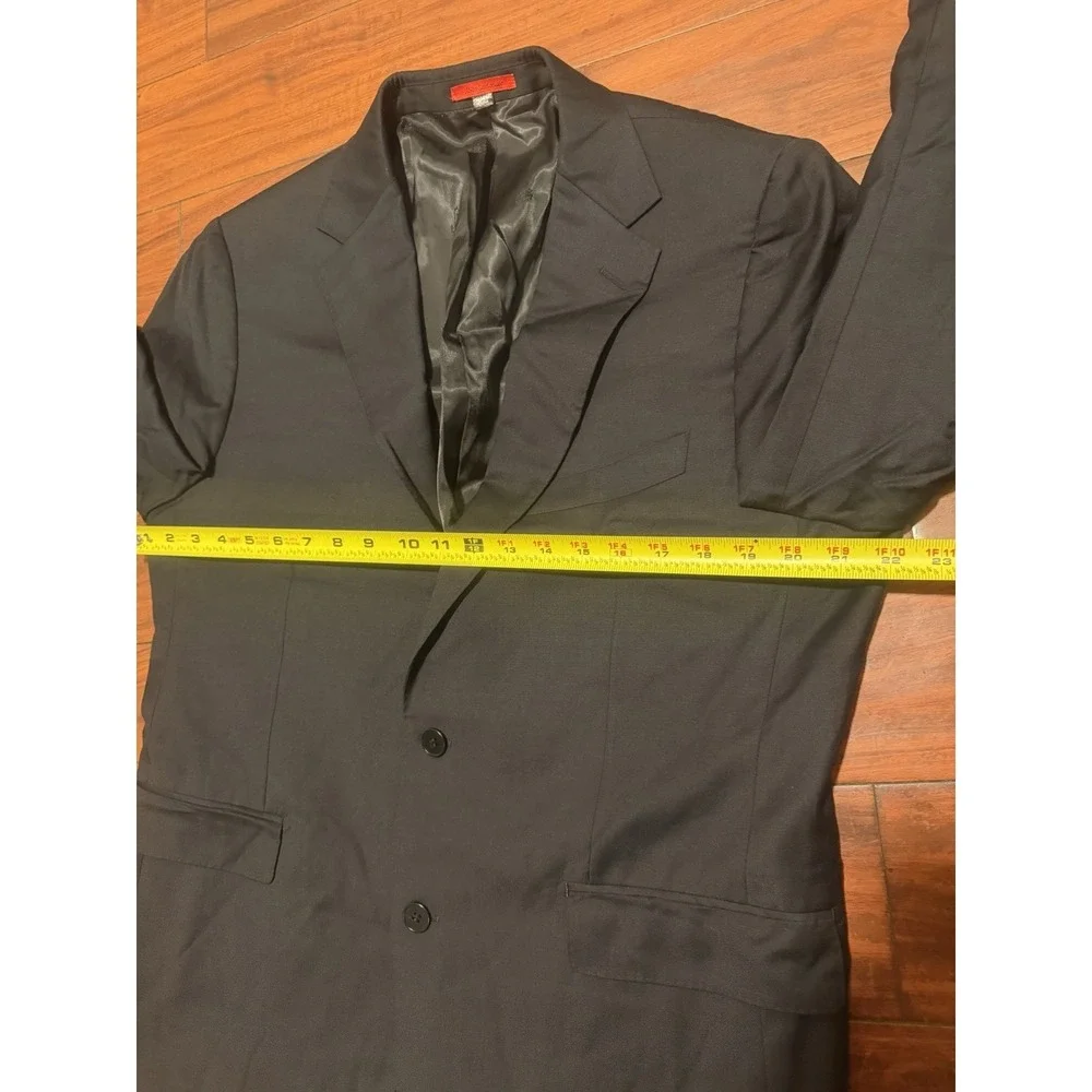 Bartorelli Napoli Wool,Cashmere Blazer 44 Black Sport Coat, See Measurements